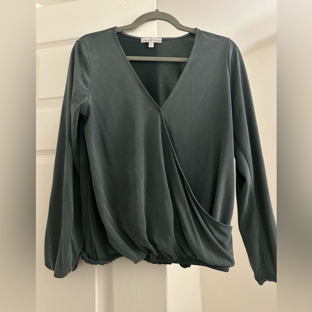 Green Moa Moa blouse